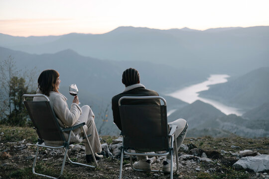 Couple enjoying the view 
