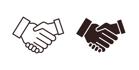 Partnership icon symbol. Vector EPS 10. line and glyph icon