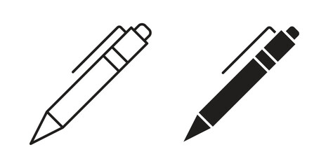 Pen icon symbol. Vector EPS 10. line and glyph icon