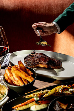 Garlic and Rosemary Steak