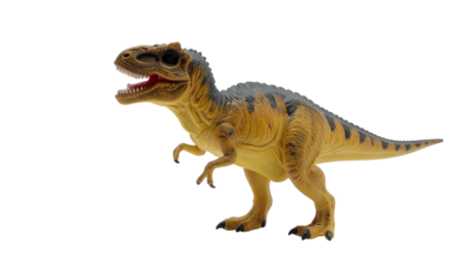 Dinosaur toy figure, tan body, gray back