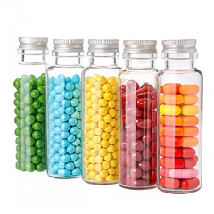 pills in glass jar