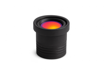 Optical lens device showing thermal infrared colors