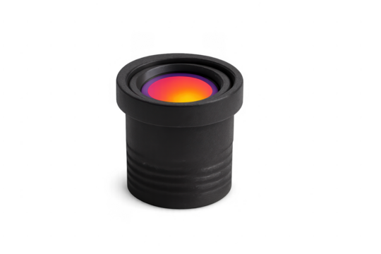 Optical lens device showing thermal infrared colors