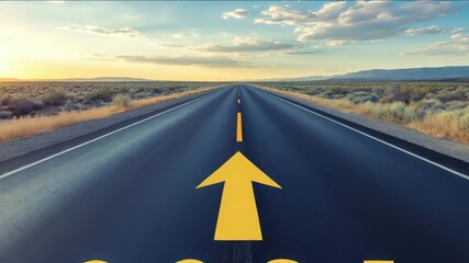 Drive into 2026 with optimistic vision, a bright future awaits on the open road forward