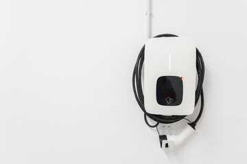 an electric car charging base