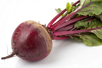 red beet isolated on white