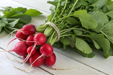 bunch of radishes