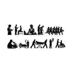 group of people working together