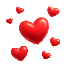 Modern 3D Red Hearts Background with Soft Bokeh &ndash; Romantic Valentine&rsquo;s Day Love Wallpaper