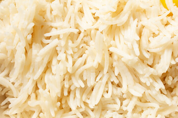 A top down view of basmati rice, as a background.