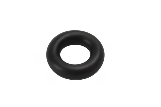 Black rubber ring for hand grip exercise