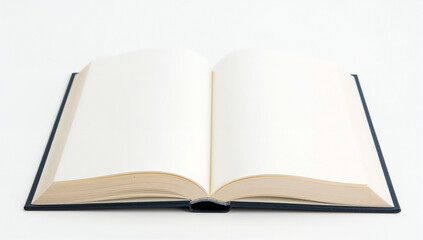 Open book with blank pages a gateway to imagination