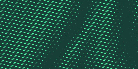 Parallelogram Halftone Gradient Vector Dynamic Velocity Eye Catching Texture. Modern Energetic Pattern Conceptual Turquoise Abstract Background. Striking Speed Effect Abstraction Teal Green Wallpaper