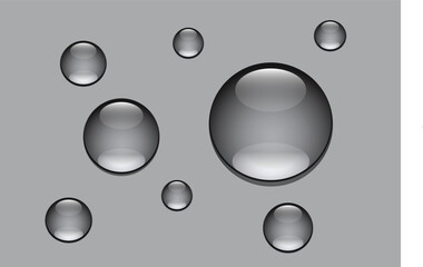 water drops on metal background