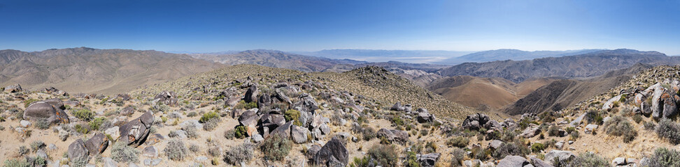 Panorama From The Summit Of Canyon Point Mountain in Death Valley National Park
