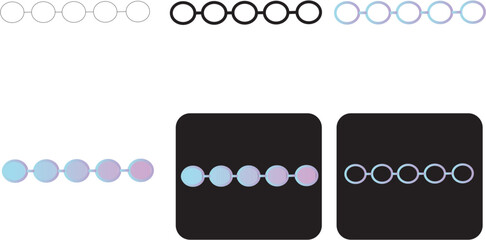 A visual representation of a circular loop infographic icon set, featuring interconnected nodes with a gradient color scheme for modern design concepts