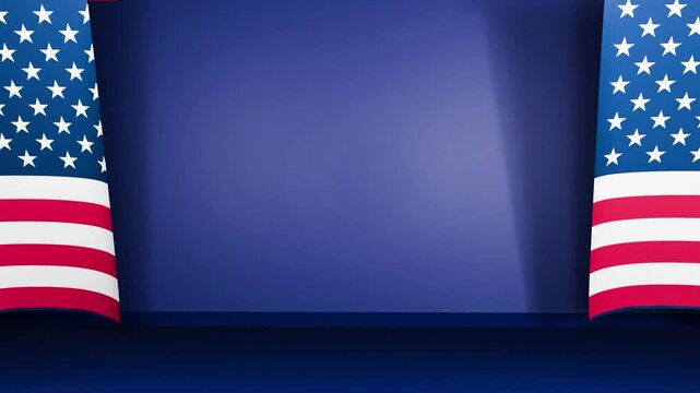 usa banner us united state america american flag waving blue color gradient moving light happy president day fevruary month veteran military soldier us usa united state america banner flag president 