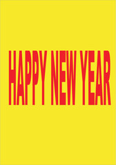 new year greeting vector illustration