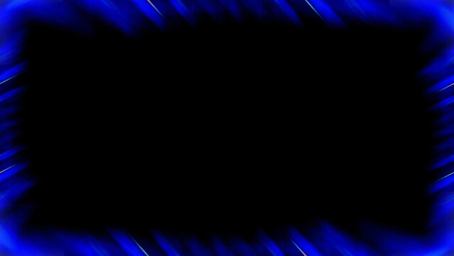 Vibrant royal blue frame with motion blur effect for dynamic presentations and captivating digital designs