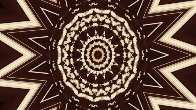 brown art line kaleidoscope, brown kaleidoscope pattern, abstract brown line art, geometric line kaleidoscope, symmetrical brown artwork, intricate line mandala pattern, abstract fractal brown design,