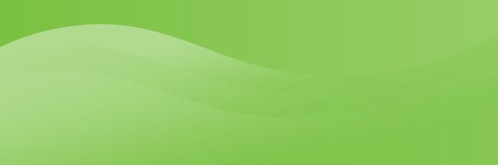 Abstract green wave background with smooth gradient curves and flowing lines. vector Eps 10