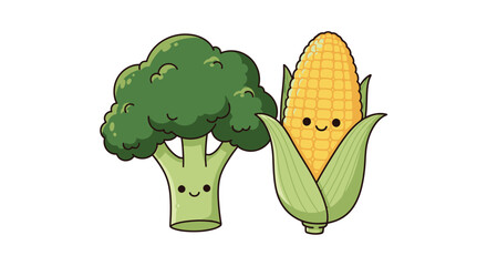 broccoli and corn