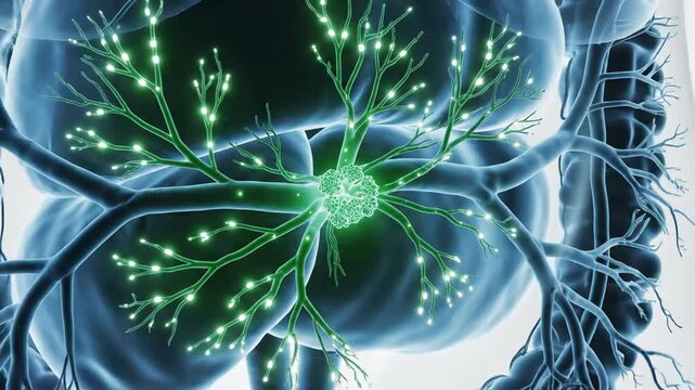 Animated Medical Visualization of Superior Mesenteric Ganglia and Nerves