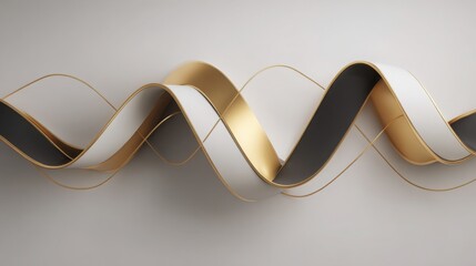 Striking visual of a gold and black wave symbolizing loyalty pulses following a bold and elegant design