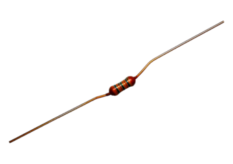Resistor isolated on transparent or white background