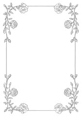 Fototapeta premium minimalistic modern frame, generation AI 