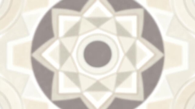 geometric mandala style pattern using shapes only, no cultural symbols, neutral palette, mind focus hypnotism concept