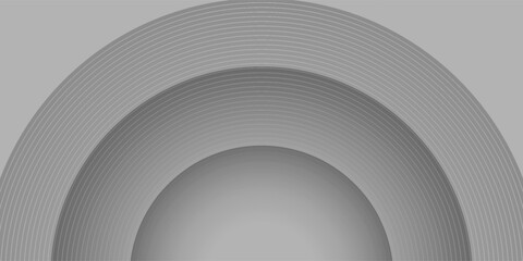 abstract 3d white circle layers background with luxury style, futuristic technology concept. vector