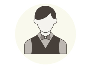 Waiters icon. Restaurant icon design. Simple vector icon. Vector illustration.