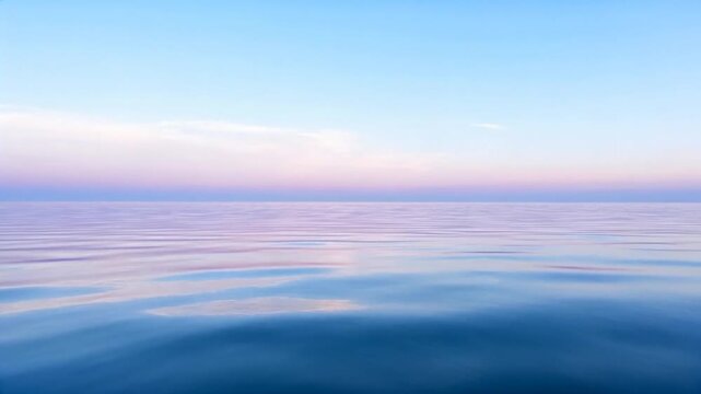 soft ripples on still water surface, pastel sky reflection, peaceful visual, deep relaxation hypnotism concept