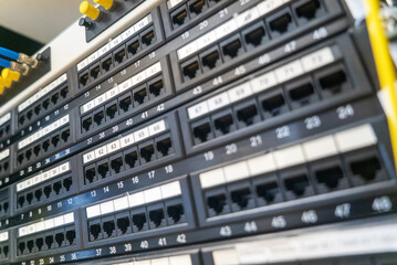 Network Patch Panel with Multiple Ports