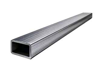 Single rectangular tubing isolated on transparent or white background