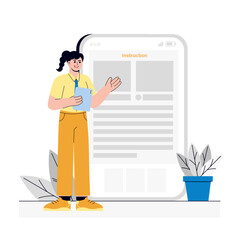 Female student Reading instruction