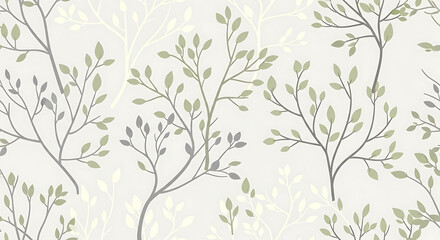 Elegant tree branch pattern on a light background nature design.