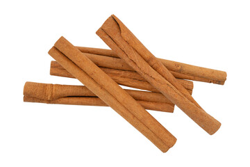 Cinnamon sticks isolated on transparent background
