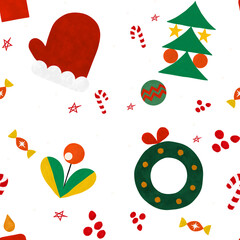 Hand draw Christmas Pattern