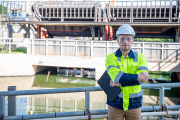 A specialist inspector is planning to replace the wastewater filter of a wastewater treatment plant...