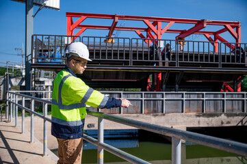 A specialist engineer is planning the expansion of a wastewater treatment plant.