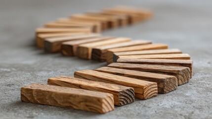 Simple wooden block representing clean ai risk management roadmap for effective planning and strategic decision making