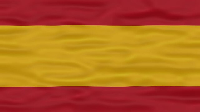 Dynamic animation of spain flag waving perfect for digital projects needing vibrant red and yellow patriotic elements. Suitable for promotional videos and presentations.