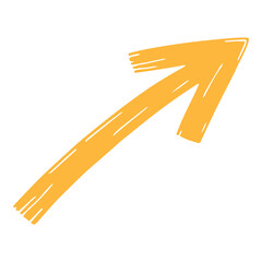 Yellow Upward Arrow Line