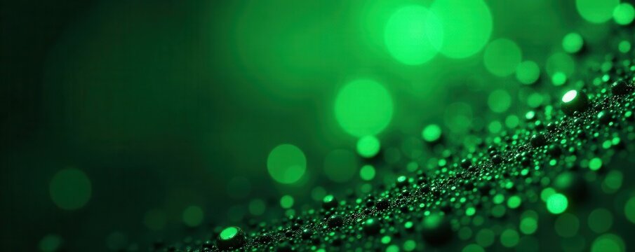 Dark green sparkly backdrop, black glitter confetti detail , party, dark, event