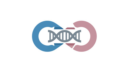 Cutting-edge DNA research concept shows a modern approach to biotechnology and genetics with a clean, professional aesthetic for your innovative brand
