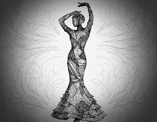 vintage fashion woman in retro style