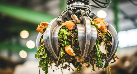 Claw Grabbing Food Waste